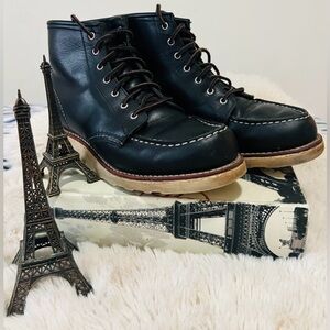 Red Wing Brown Leather Moc-Toe Boots